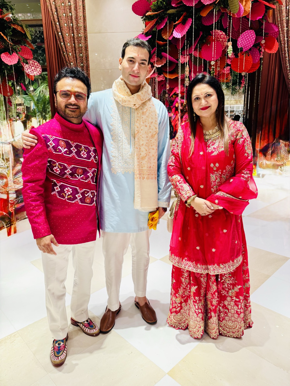 Dharini Thakker at a wedding celebration