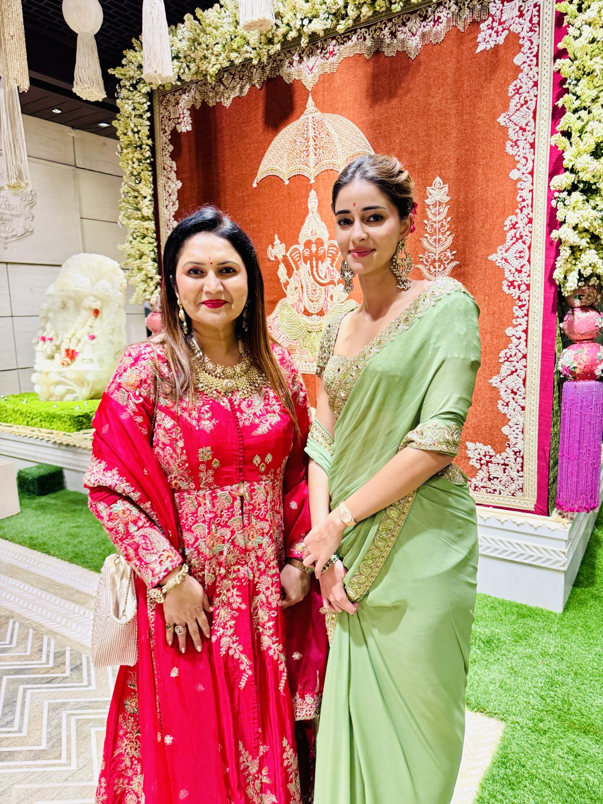 Dharini Thakker at a celebrity wedding event